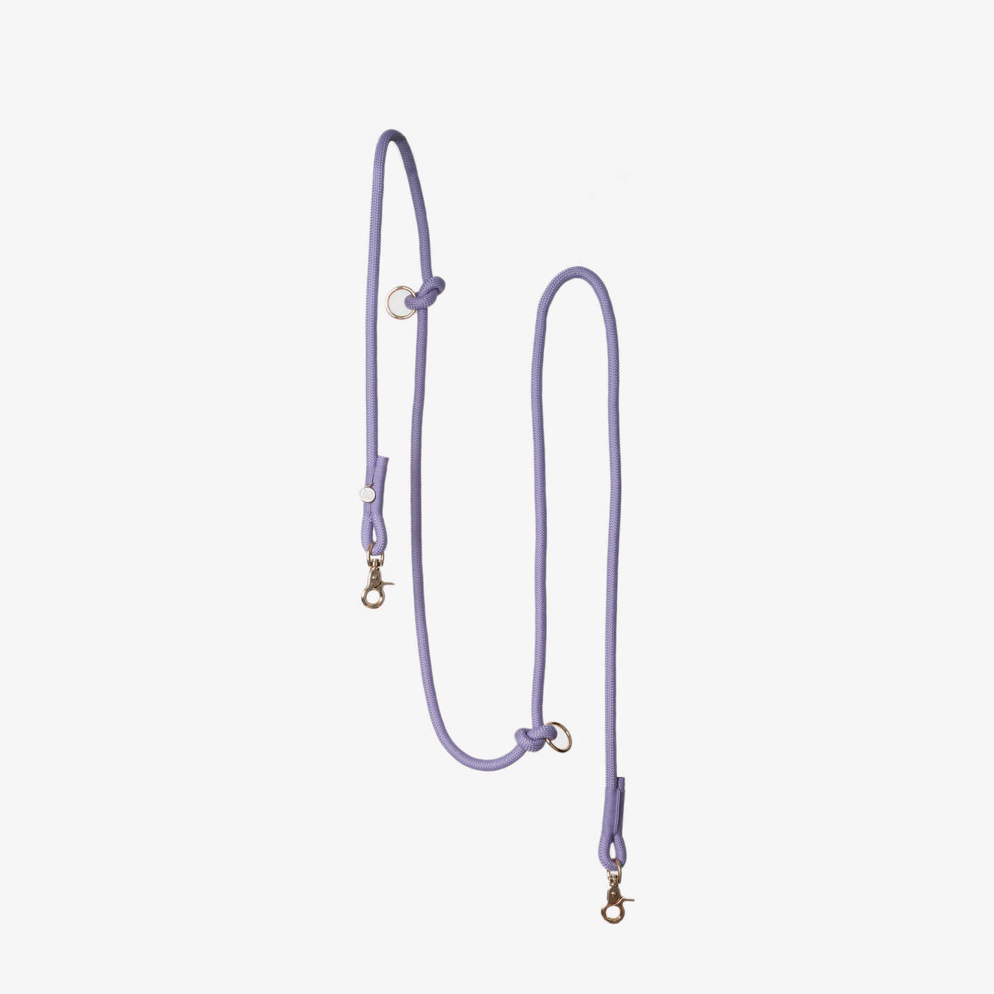Laisse mains libres en corde Lavender