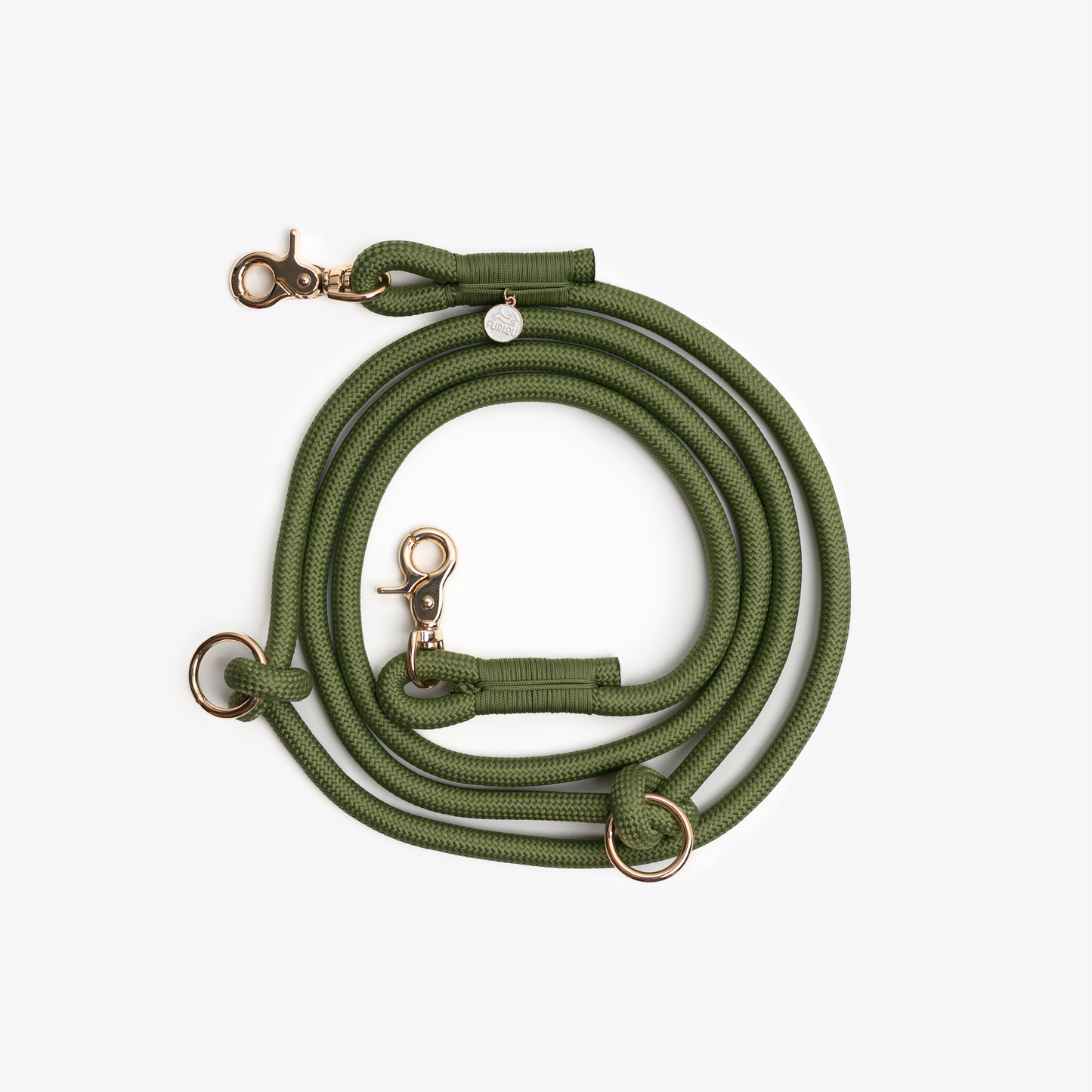 Laisse mains libres en corde Green