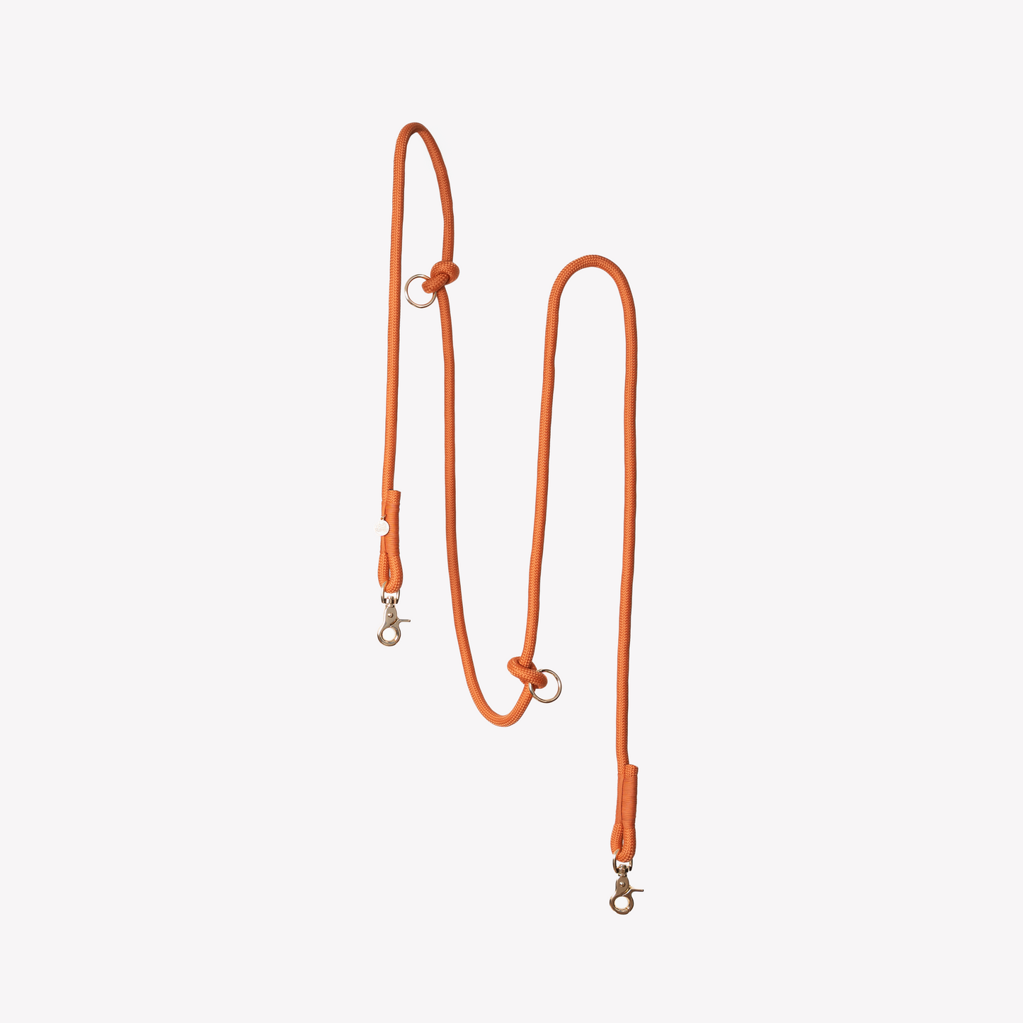 Laisse mains libres en corde Terracotta