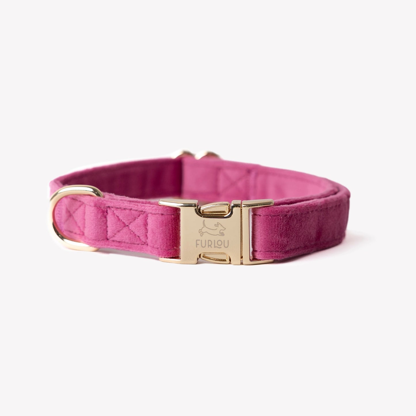 Collier en velours Magenta