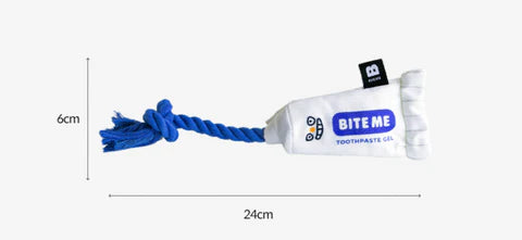 Jouet en peluche dentifrice