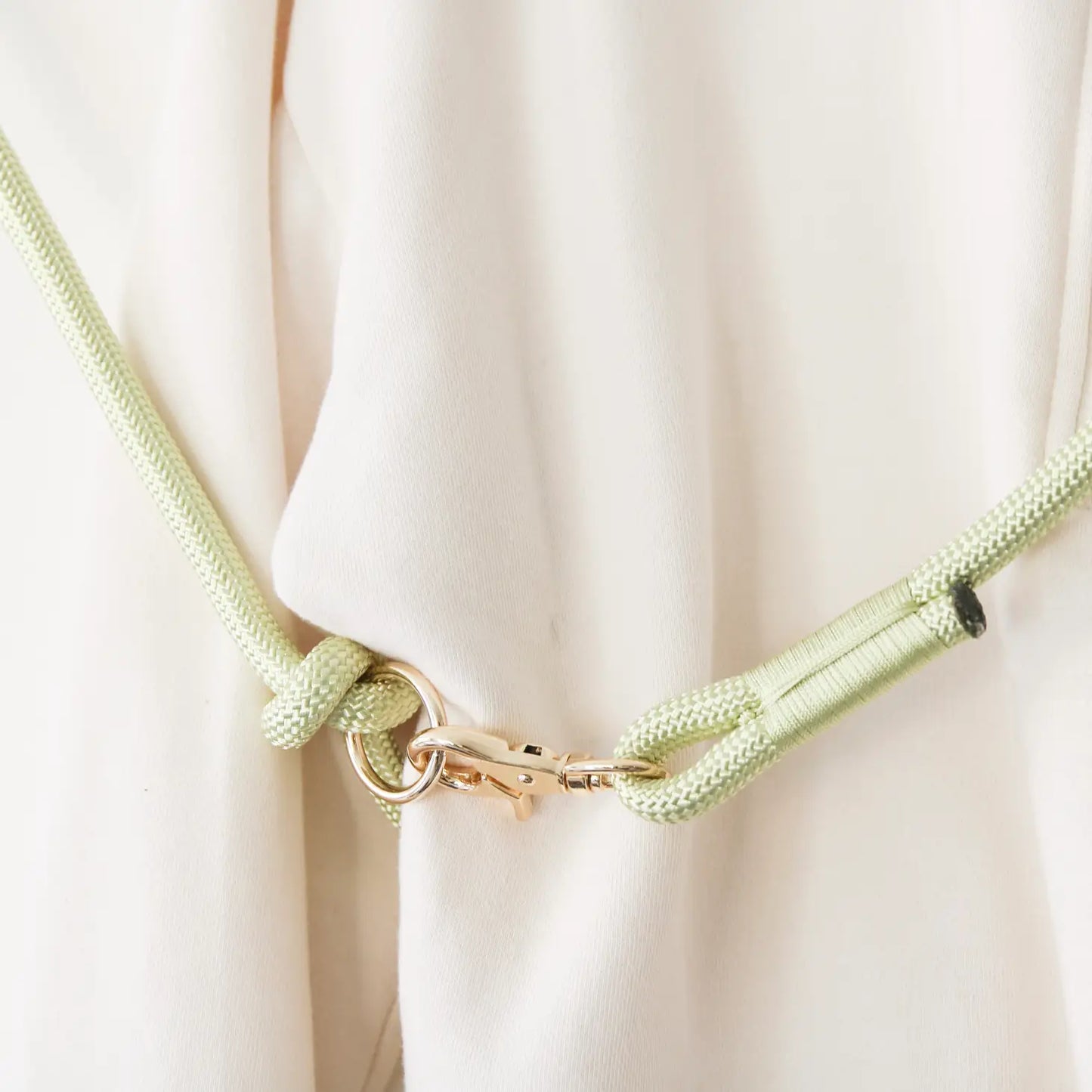 Laisse mains libres en corde Lime Green