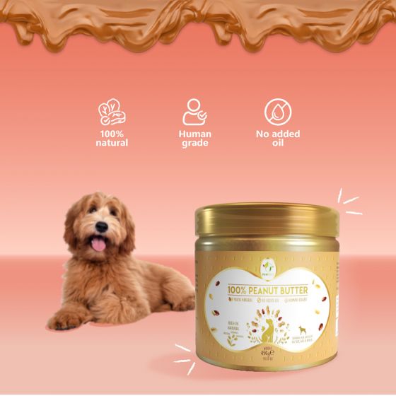 Beurre de cacahuète pour chiens