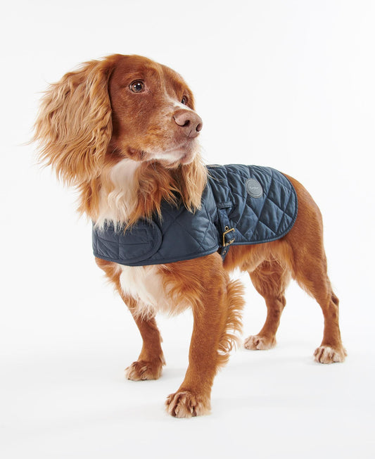 Barbour Quilted Dog Coat Navy