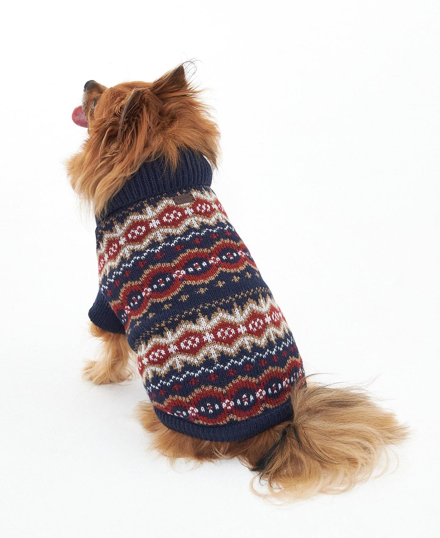 Barbour Pull Case Fair Isle Dog Blue Granite