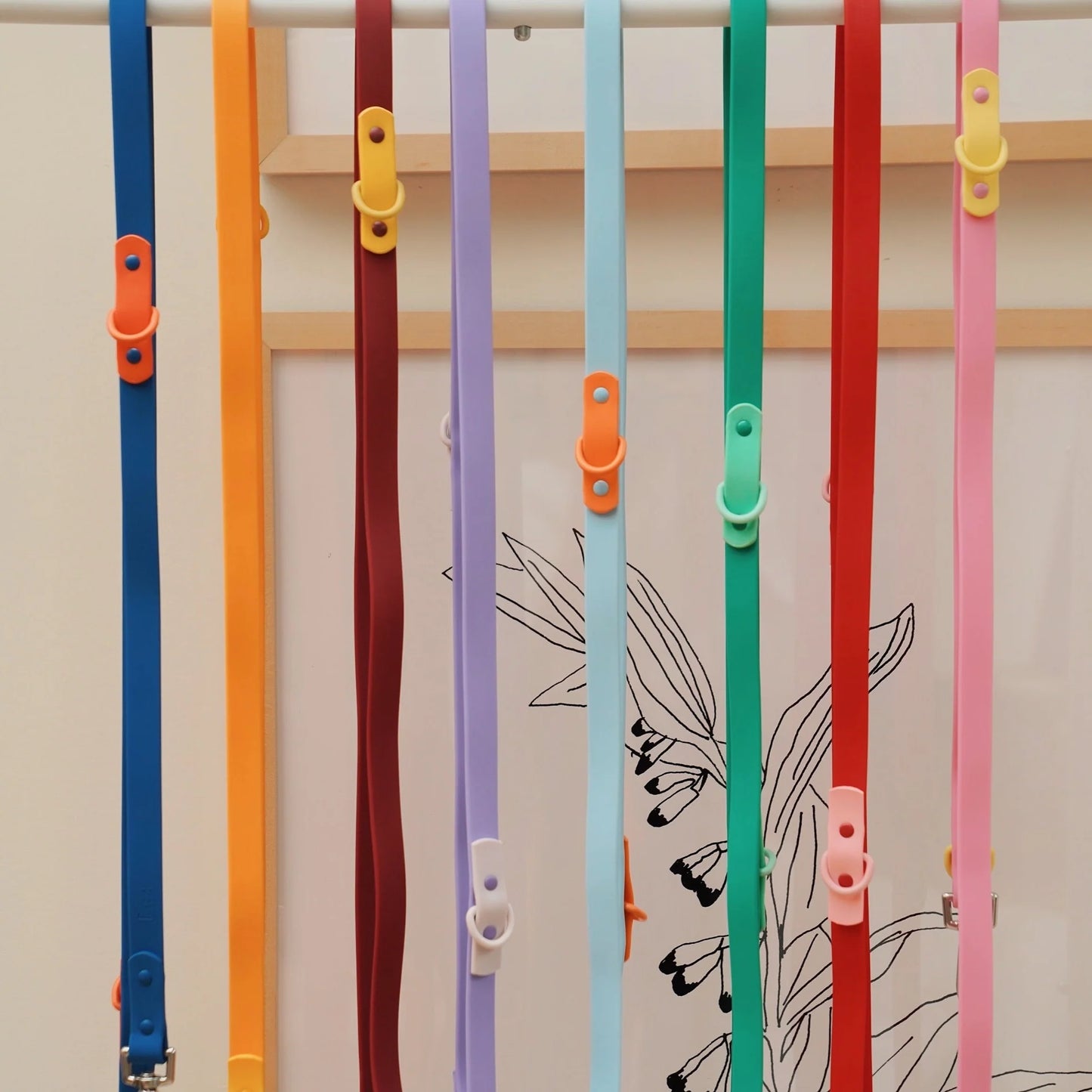 Laisse imperméable bordeaux