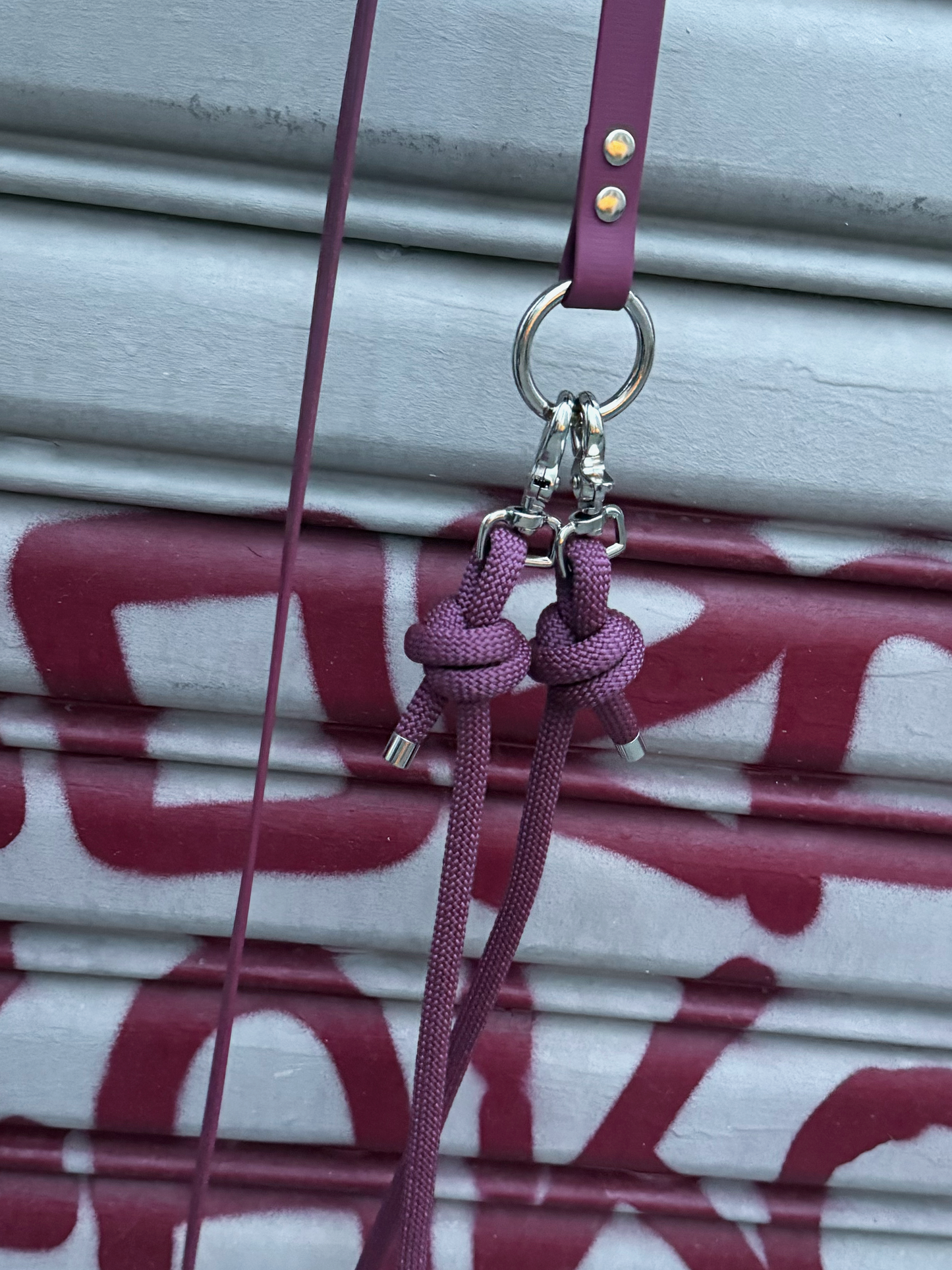 Laisse mains-libres 3 positions Eggplant