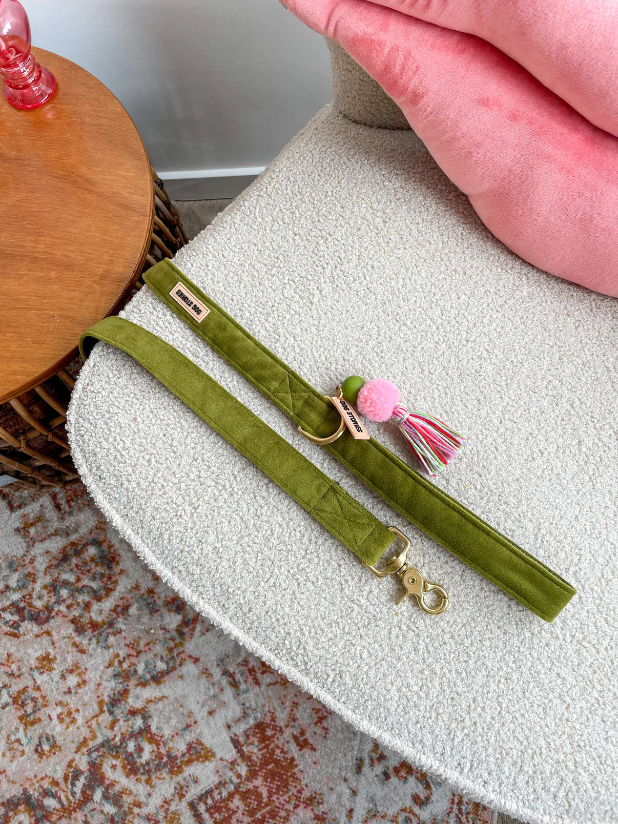 Laisse Velvet Olive