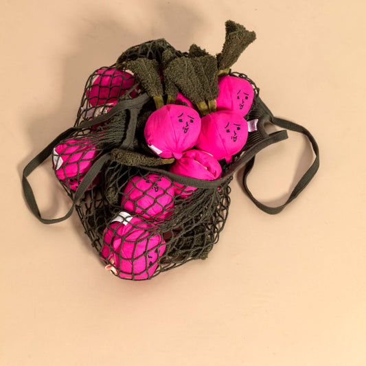 Jouet de fouille radis rose