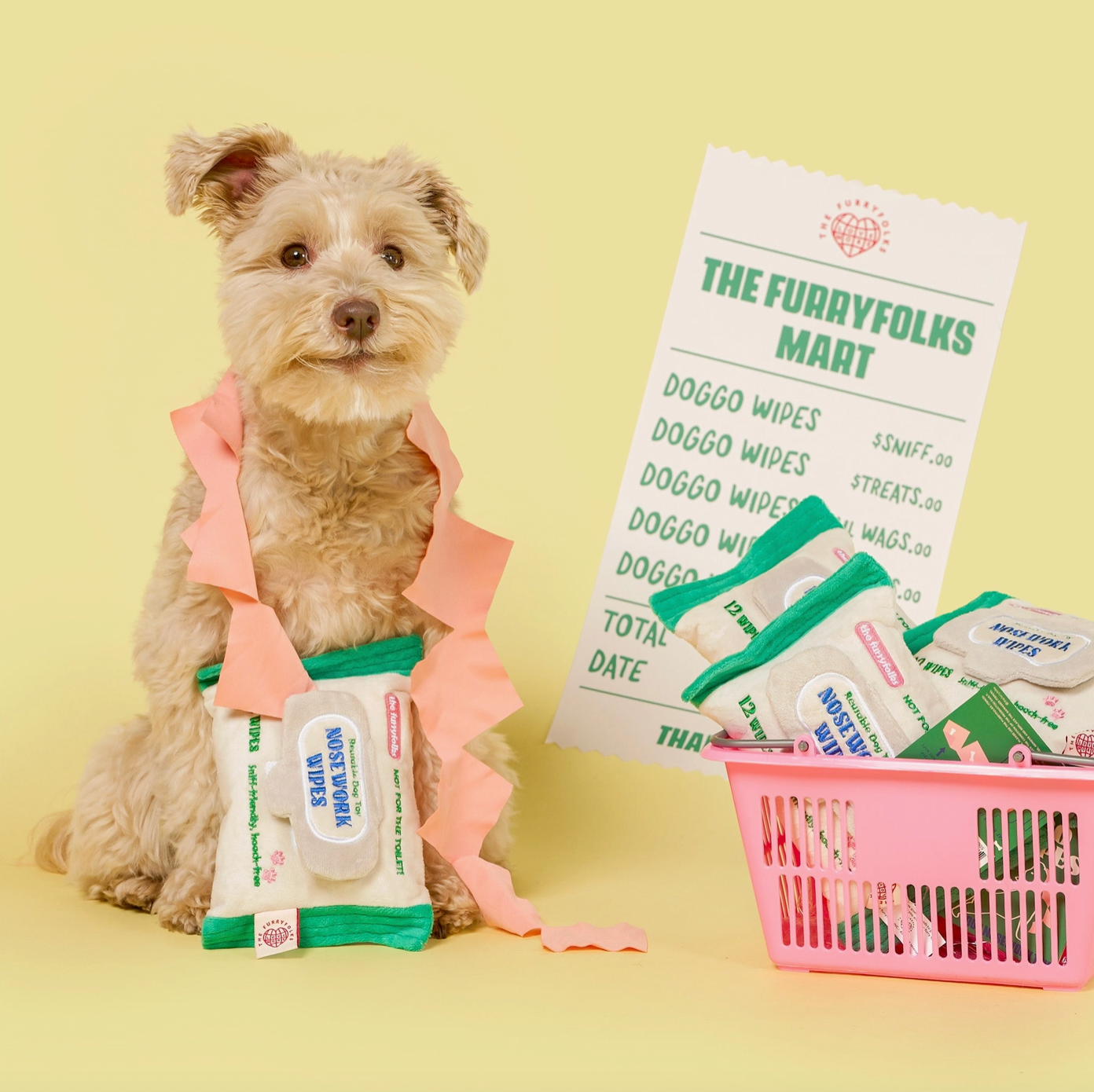 Jouet de fouille Nosework wipes