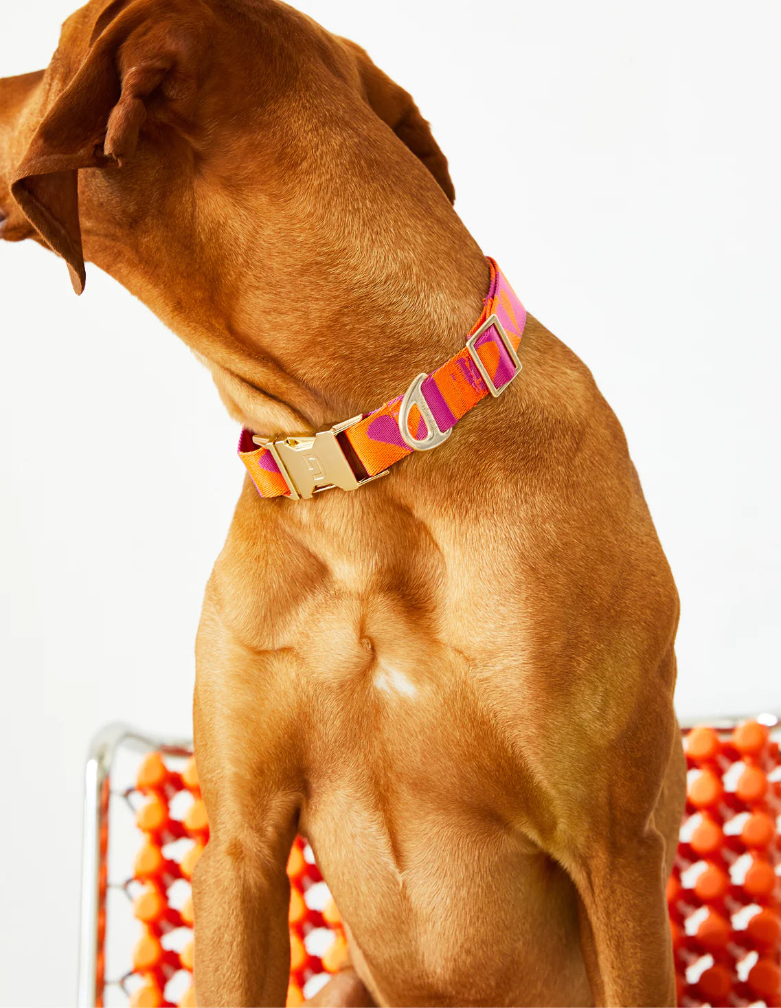 Collier Heart Orange/Raspberry