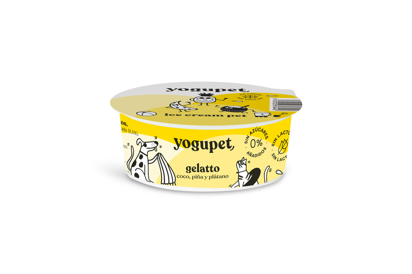 Crème glacée pour chiens fruits jaunes