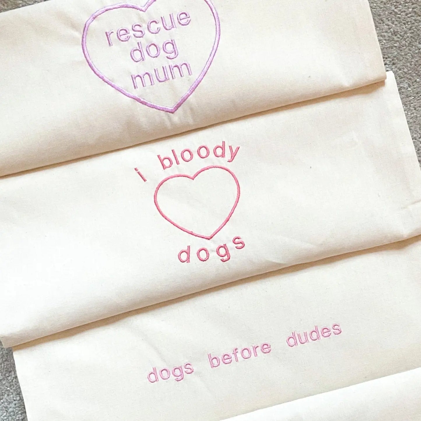 Tote bag "DOGS BEFORE DUDES"