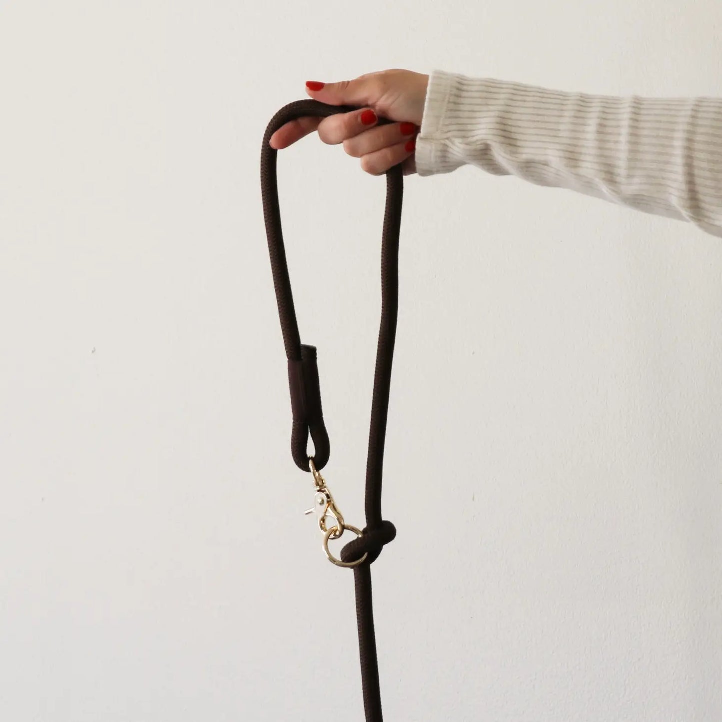 Laisse mains libres en corde Lime Green