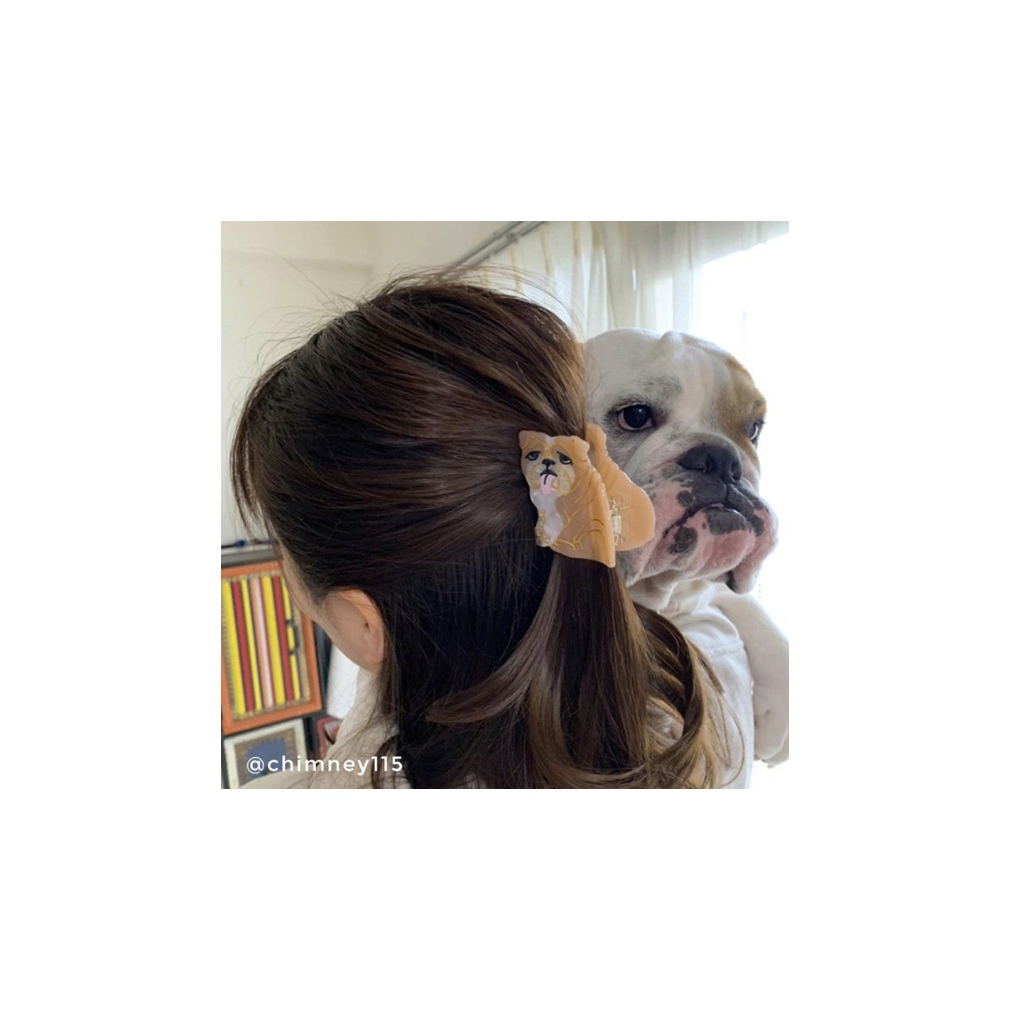 Pince à cheveux Bouledogue Anglais