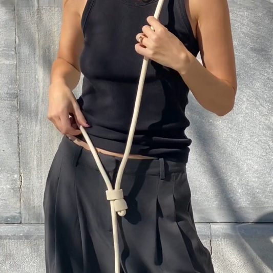 Laisse mains libres nude