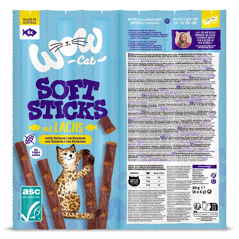 Soft Sticks au saumon pour chat