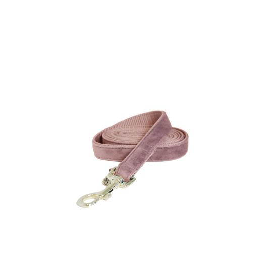 Laisse Velvet vieux rose