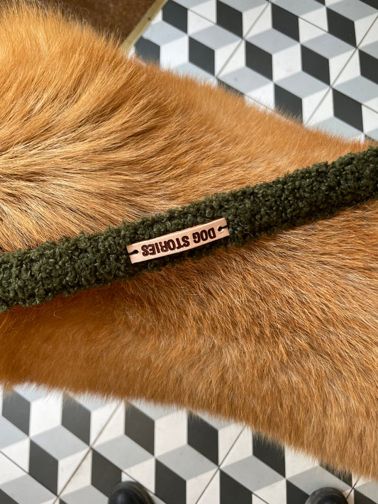 Laisse bouclette kaki