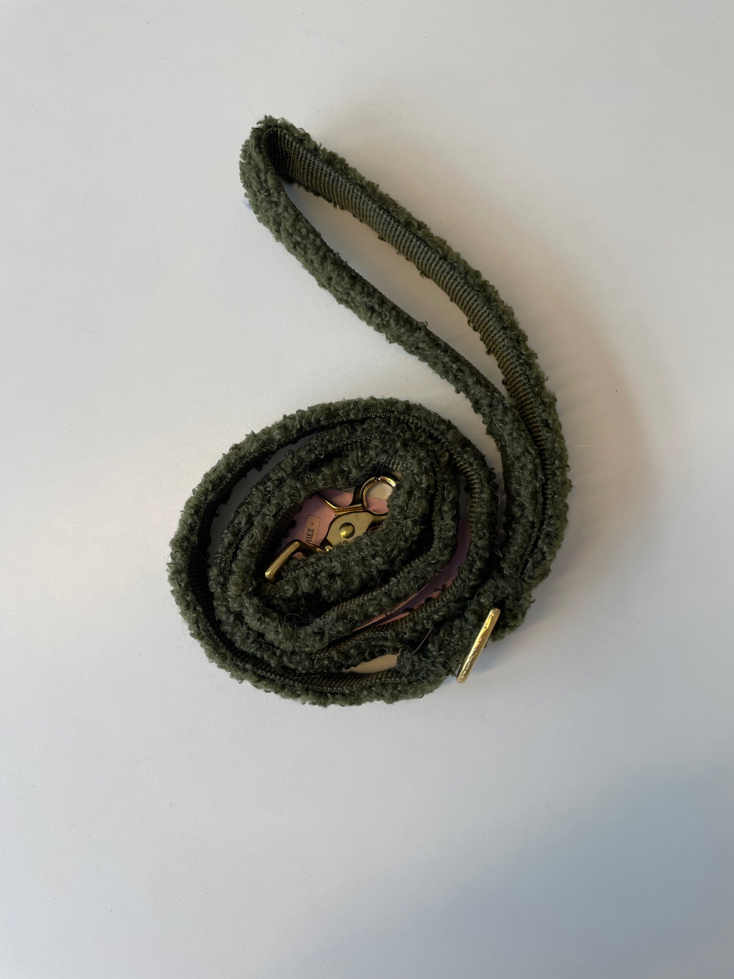 Laisse bouclette kaki