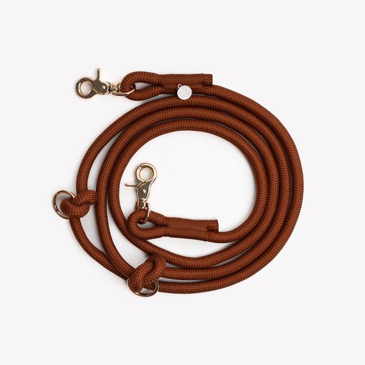 Laisse mains libres en corde Clay