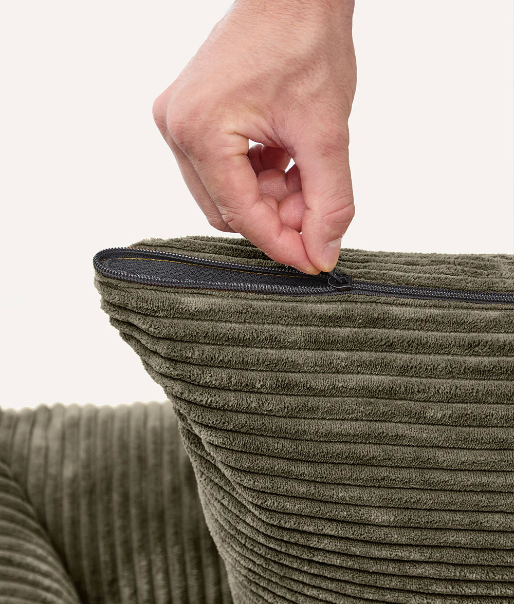 Panier Snozy Velours côtelé Vert