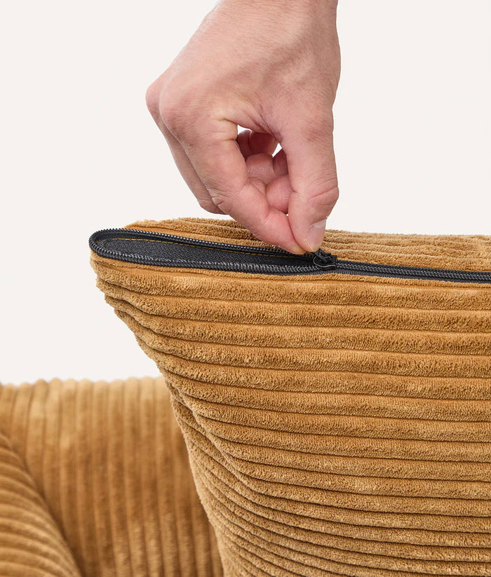 Panier Snozy Velours côtelé moutarde