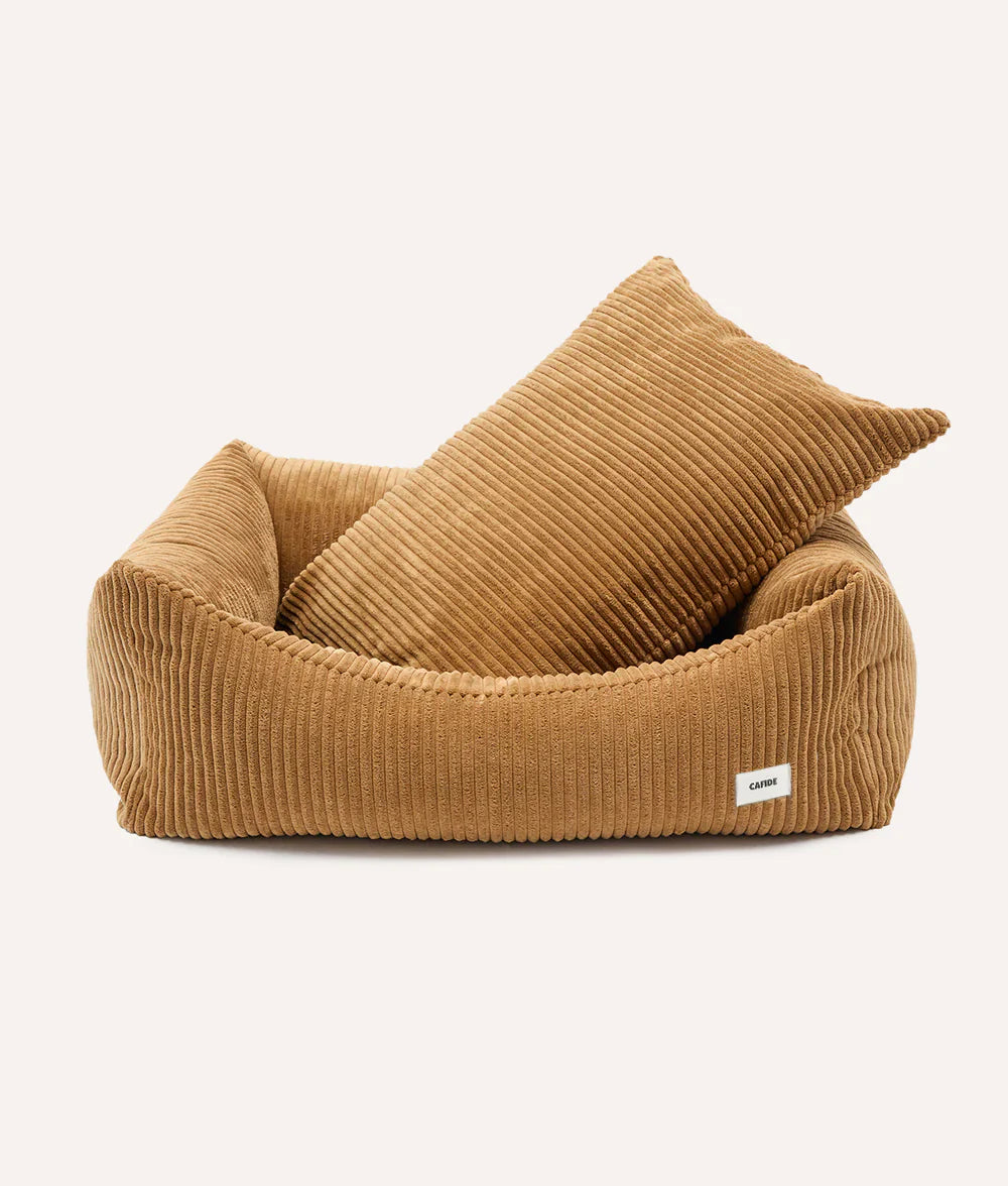 Panier Snozy Velours côtelé moutarde