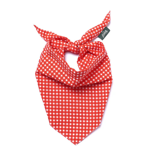 Bandana Vichy rouge