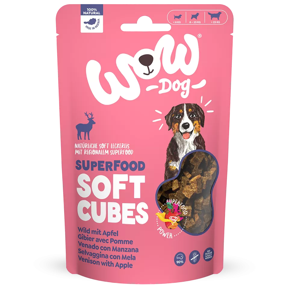 Friandises cubes Superfood Gibier et Pomme