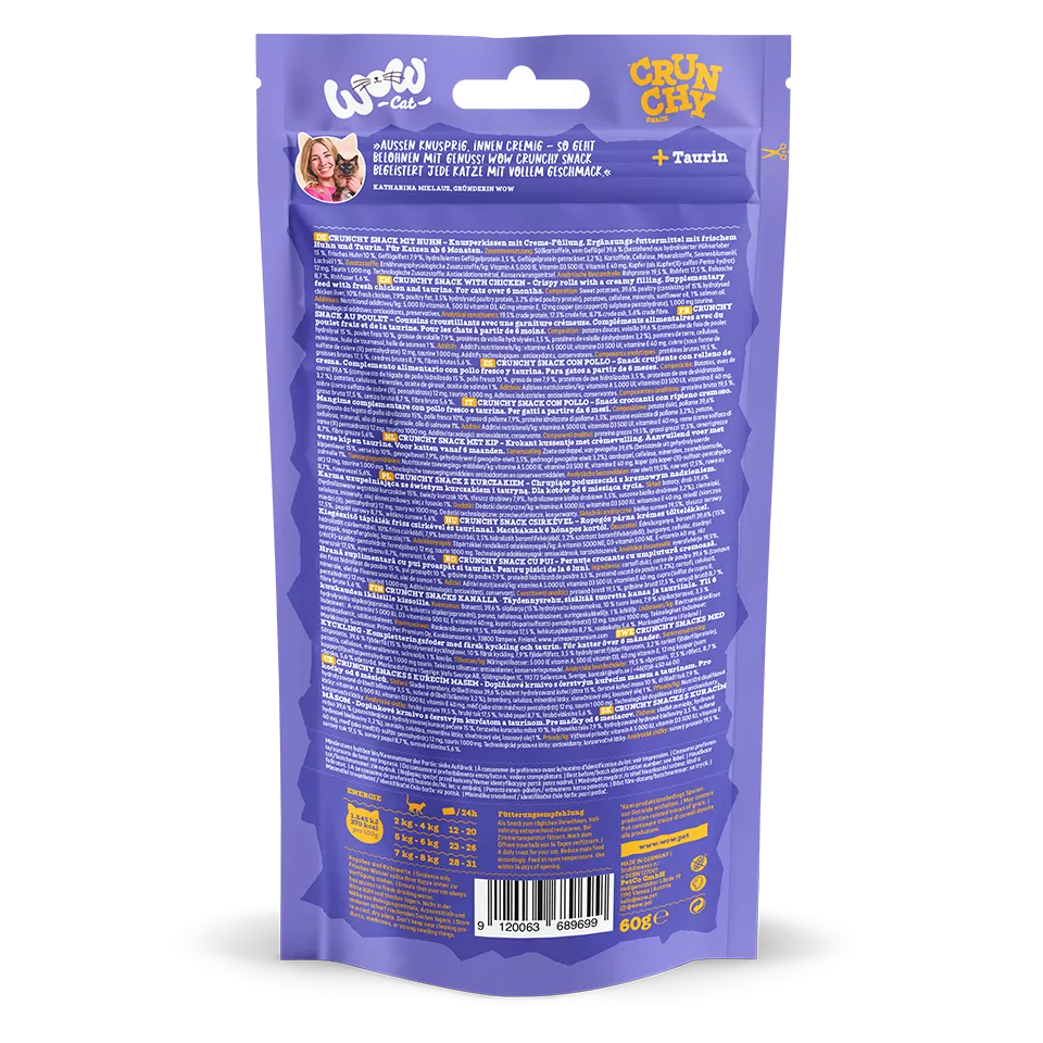 Crunchy Snack Poulet pour chat