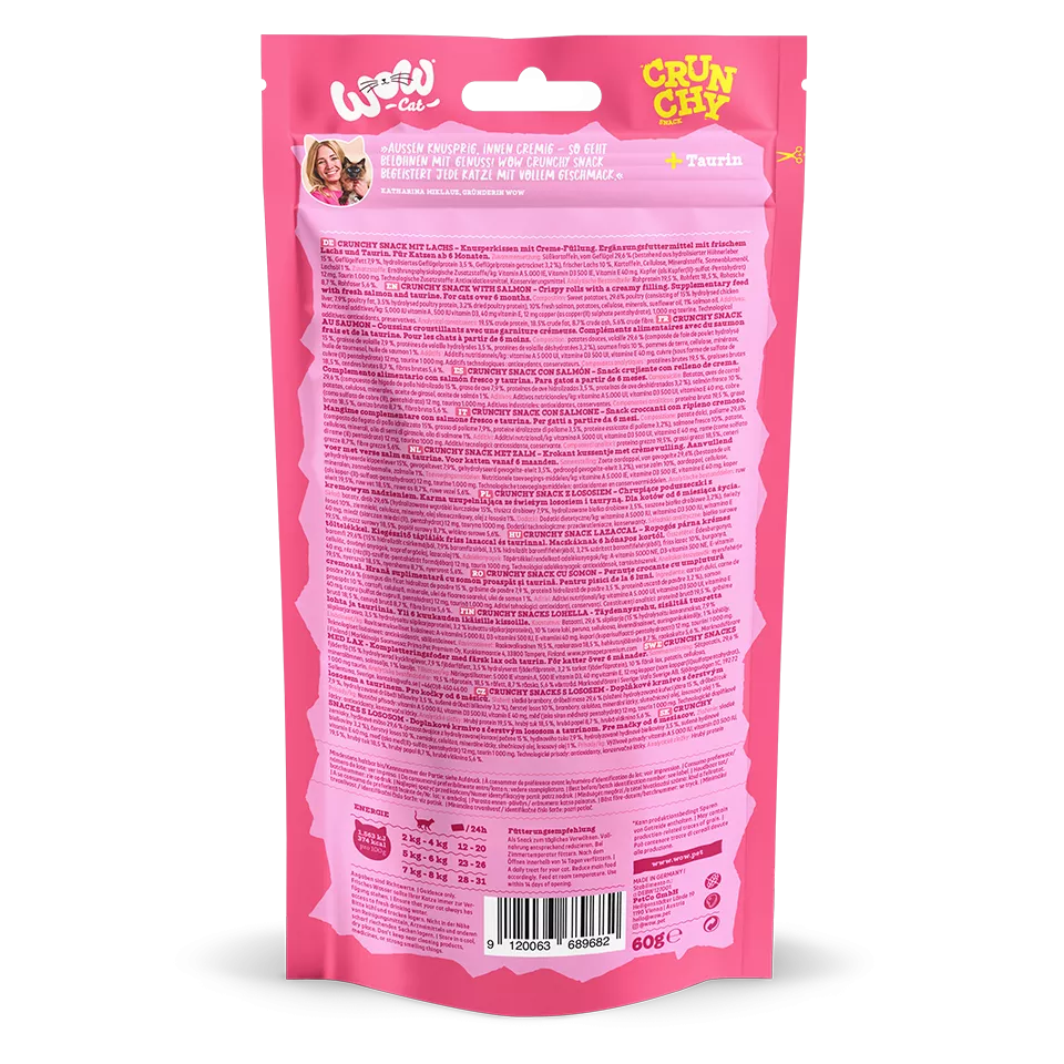 Crunchy Snack Saumon pour chat