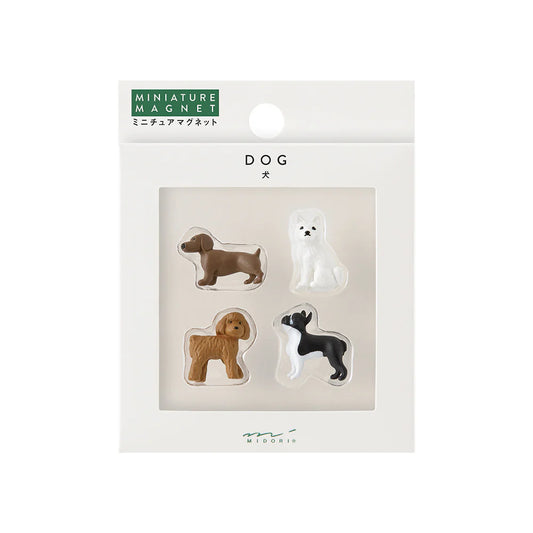 Mini magnets chiens x4