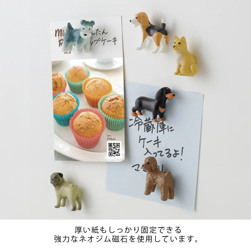 Mini magnets chiens x6