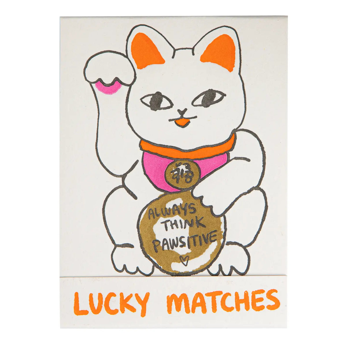 Pochettes de 10 allumettes Good Luck Cat