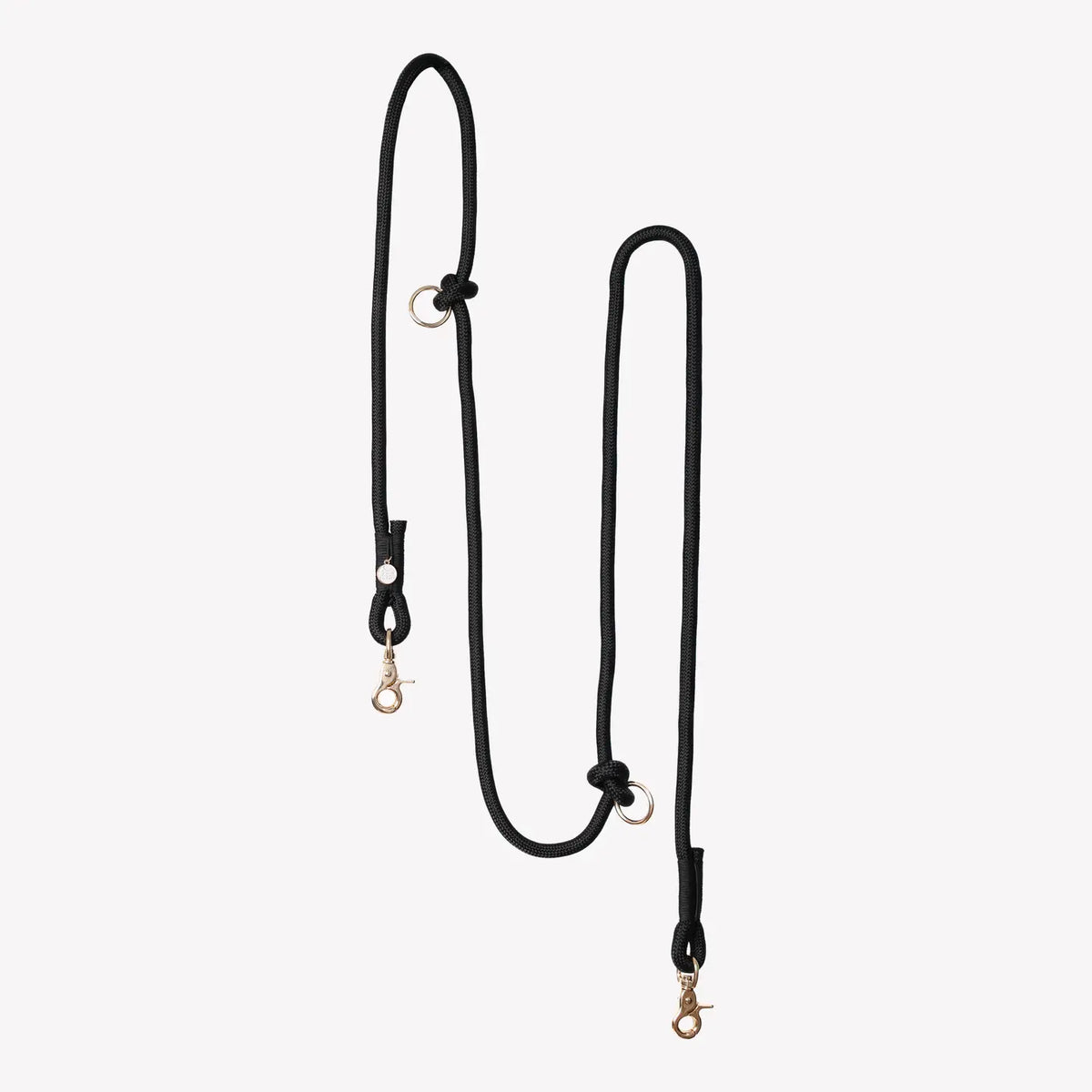 Laisse mains libres en corde Black