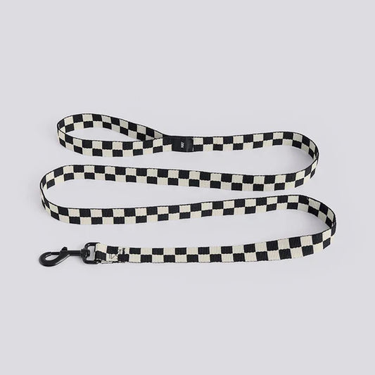 Laisse Check Black/White HAY