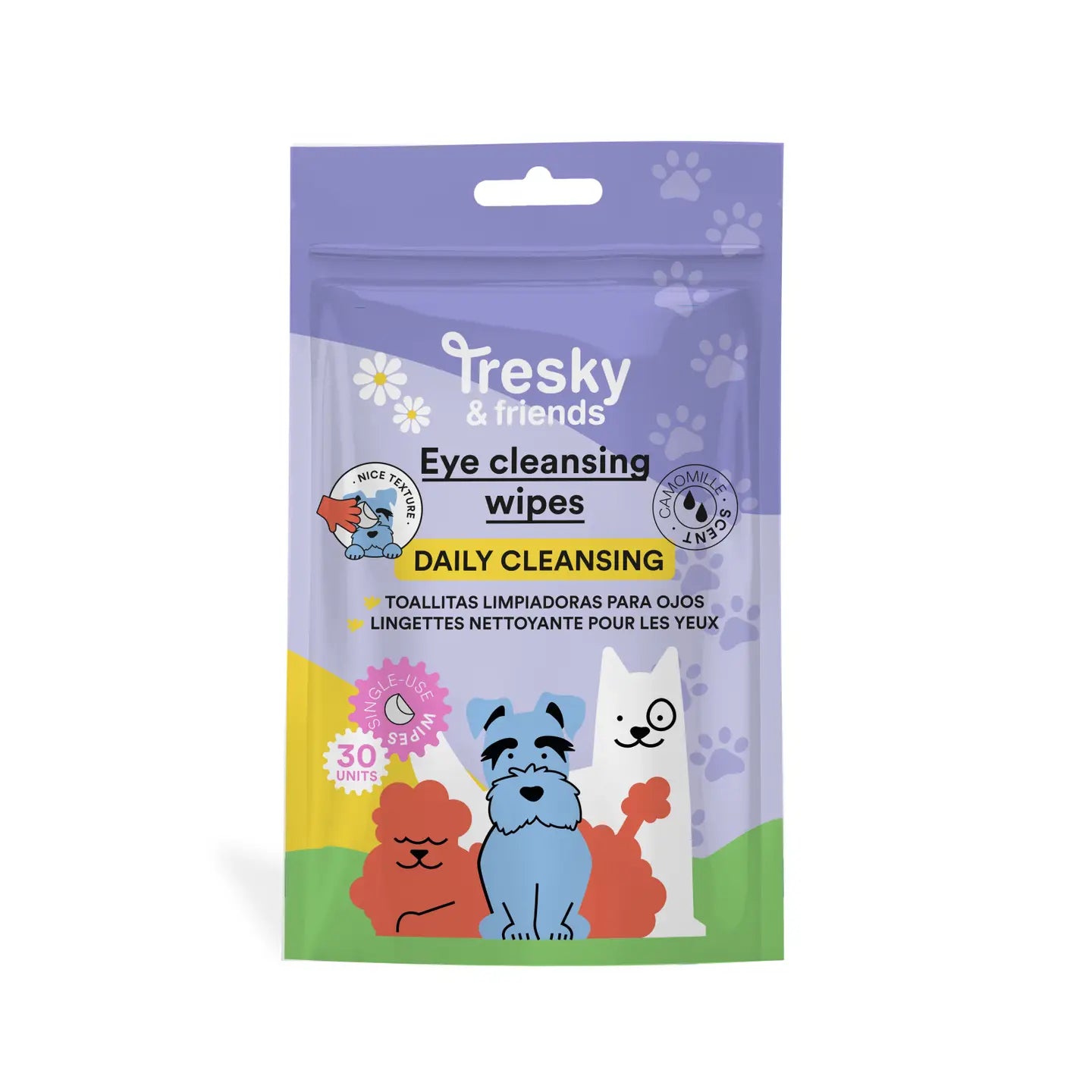 Lingettes nettoyantes pour les yeux