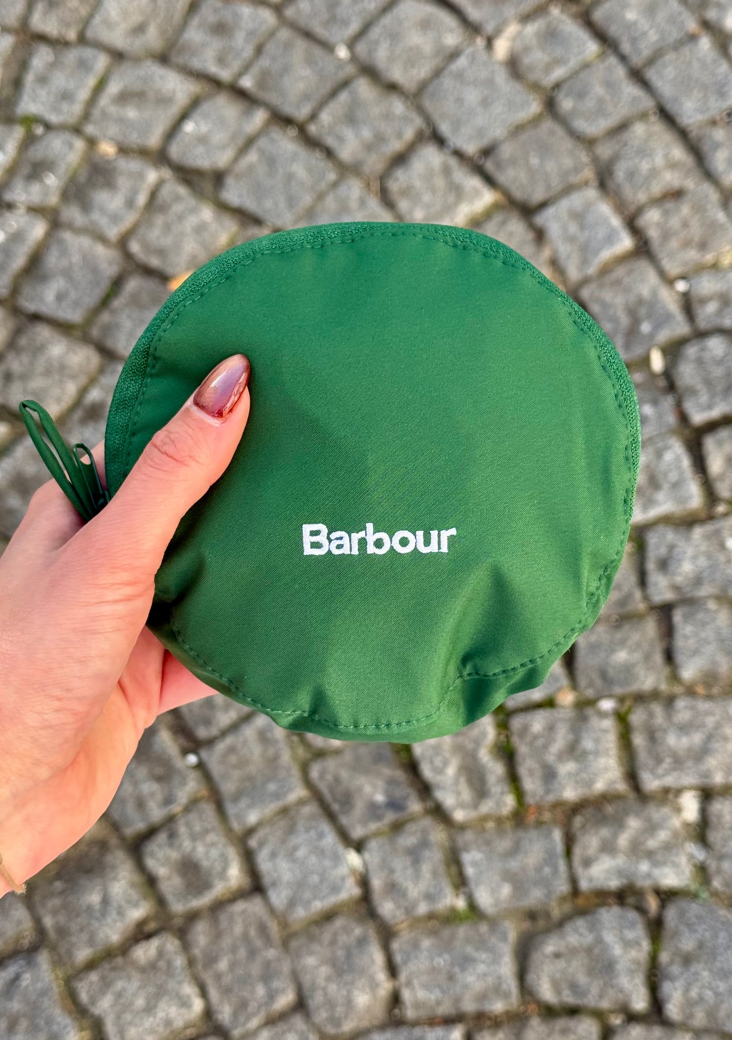 Imperméable pliable vert Barbour