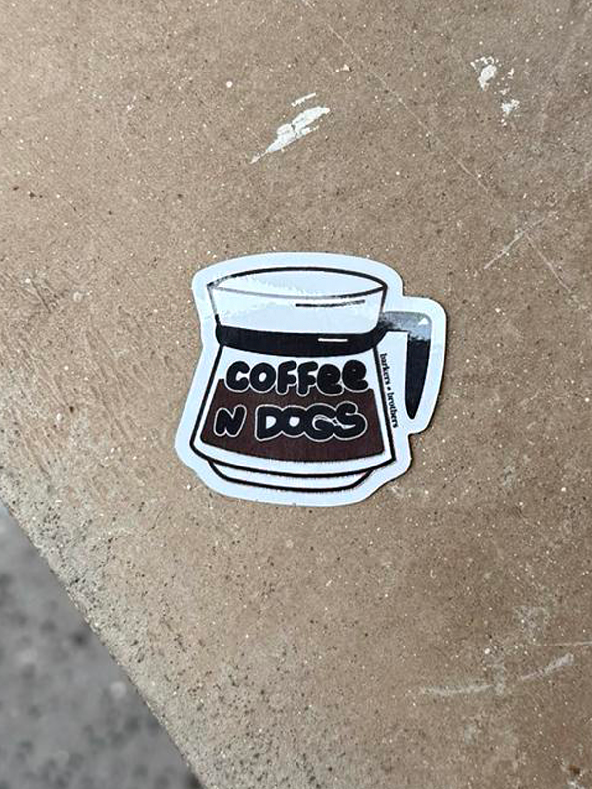 Autocollant Coffee & Dogs
