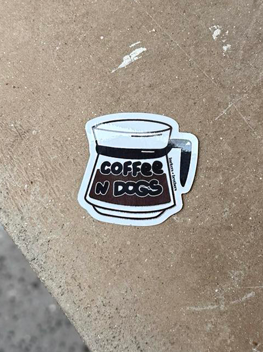 Autocollant Coffee & Dogs