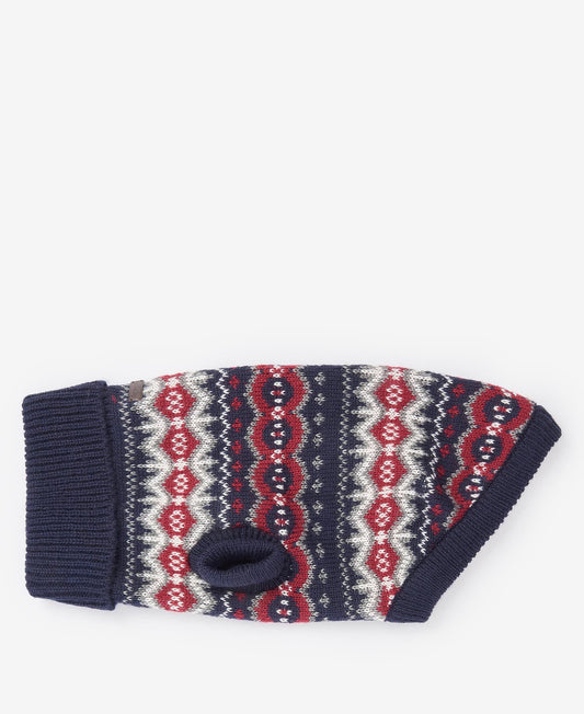 Barbour Pull Case Fair Isle Dog Blue Granite