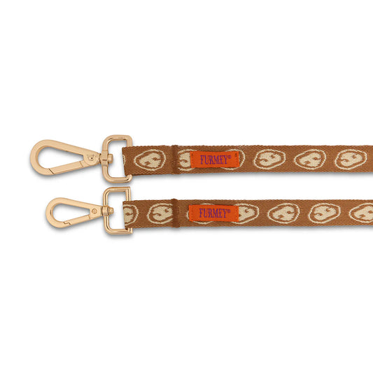 Laisse mains libres Latte Brown