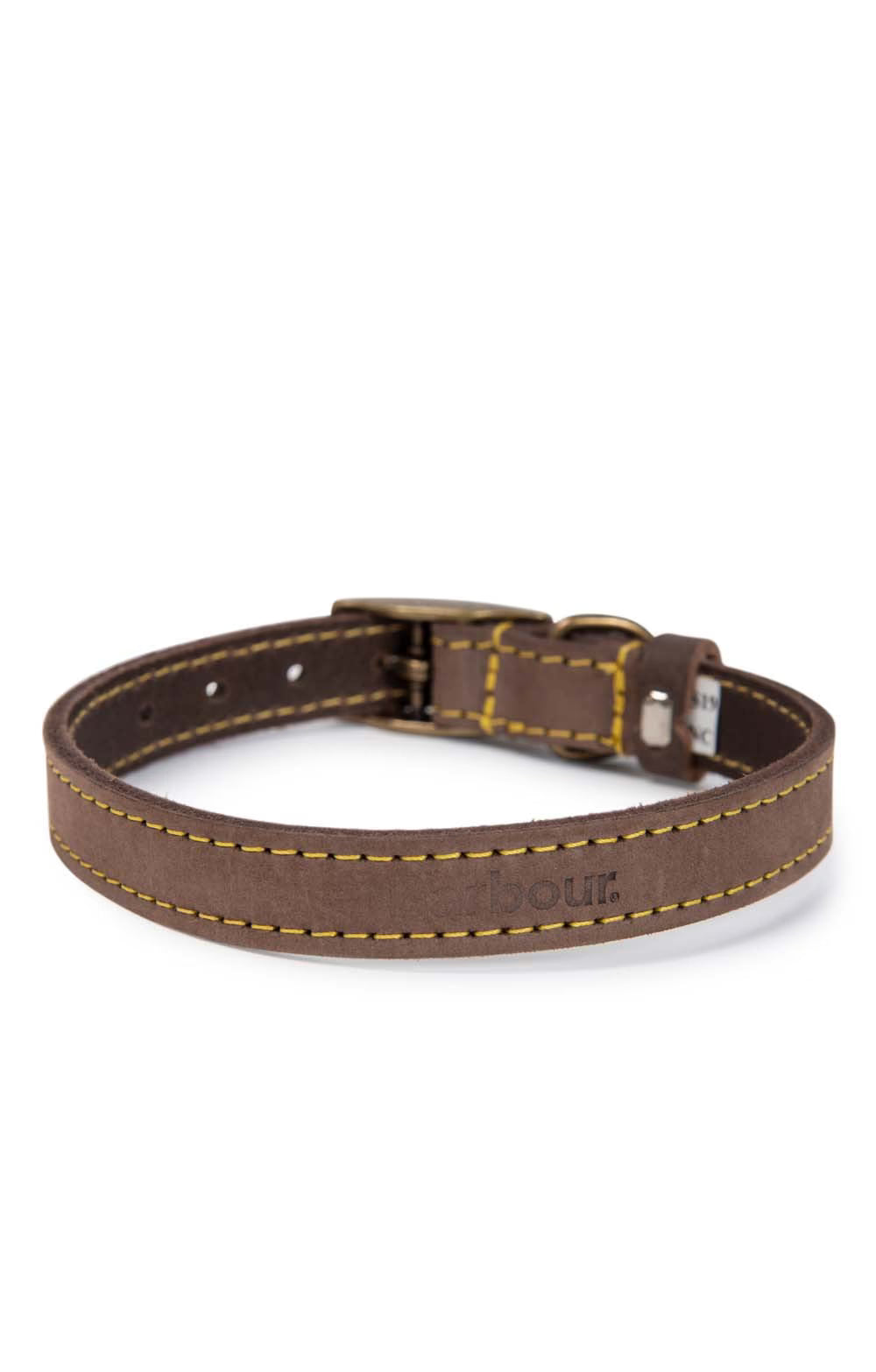 Collier en cuir marron Barbour