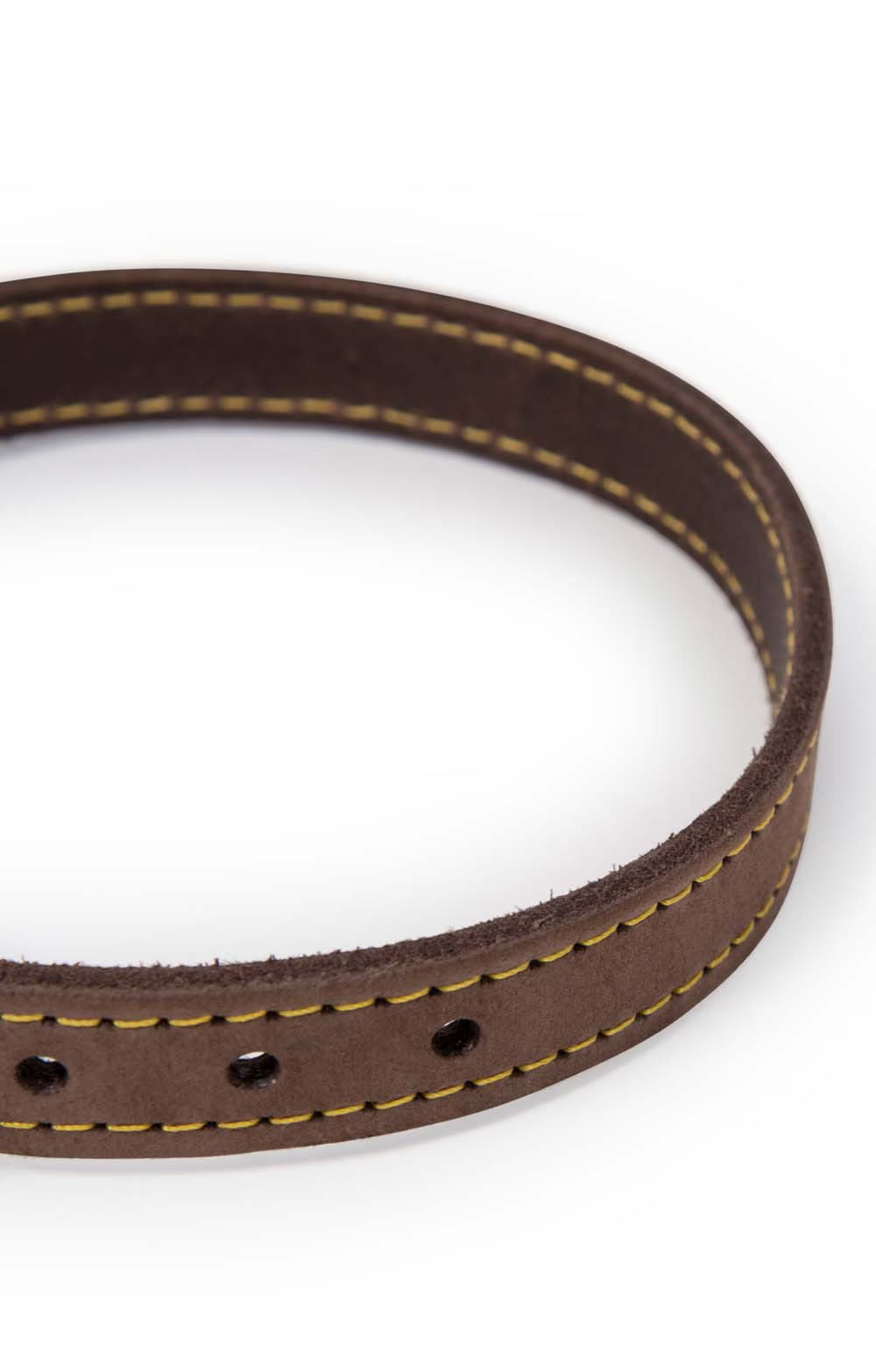 Collier en cuir marron Barbour