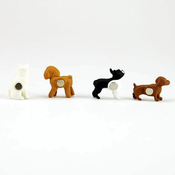Mini magnets chiens x4