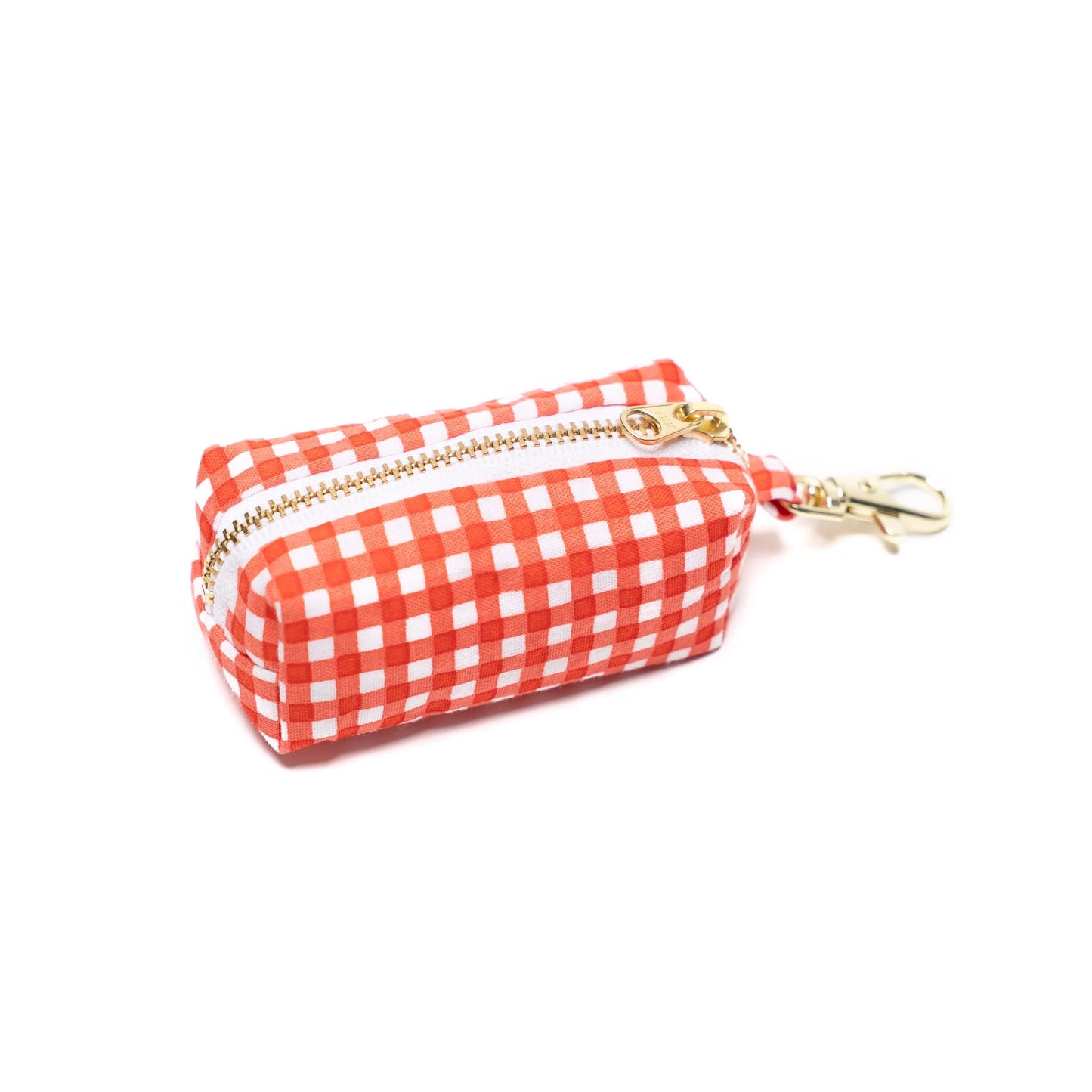 Distributeur de sacs à déjections vichy rouge