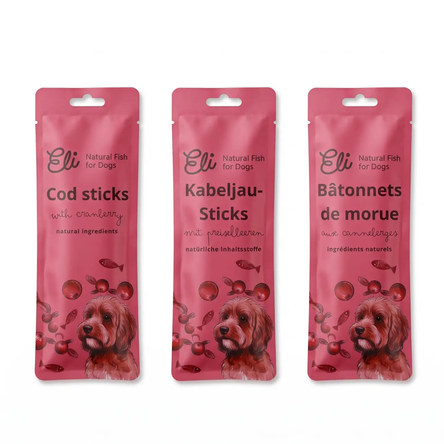 Bâtonnets de morue aux canneberges