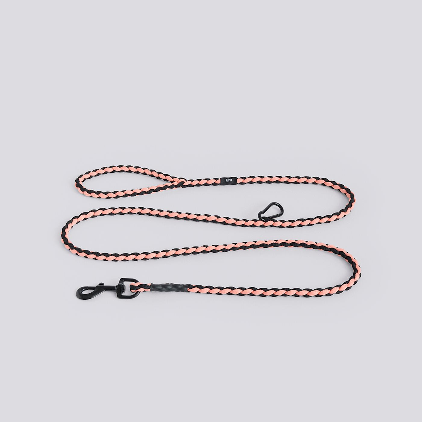 Laisse tressée ajustable Pink/Black HAY