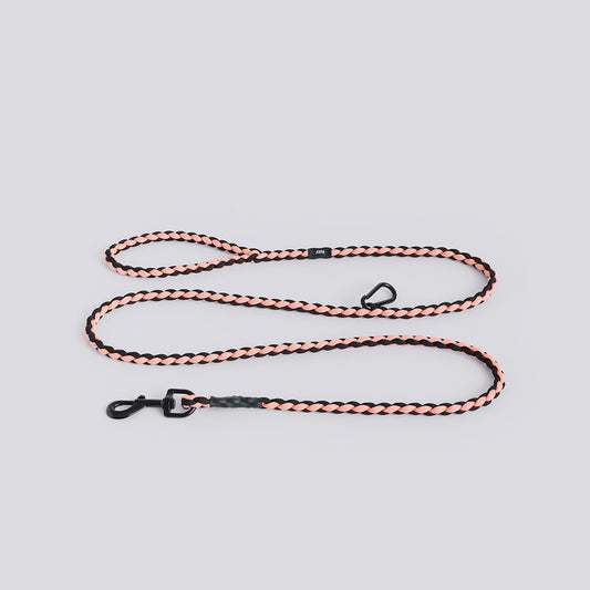 Laisse tressée ajustable Pink/Black HAY